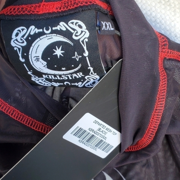 Killstar Punk Goth Mesh Top XXL/ XL NWT - Picture 7 of 11